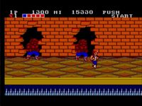 une photo d'Ã©cran de Double Dragon sur Sega Master System